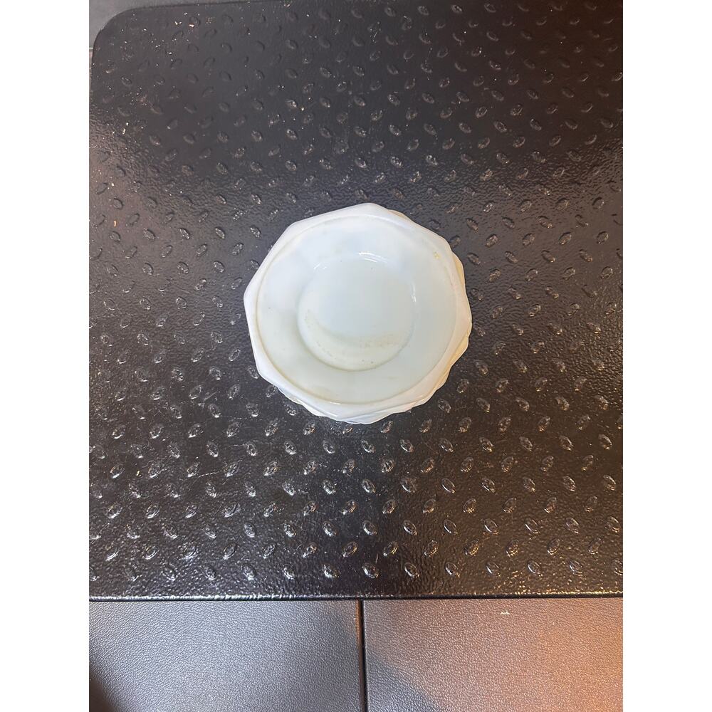 Vintage plates (or butter pats) from an Akro Agate child's tea set